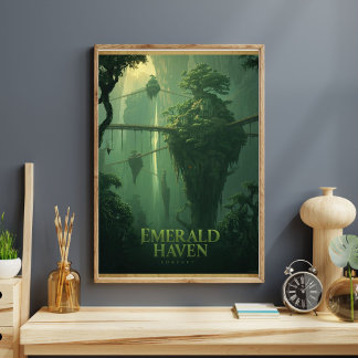 Poster Emerald Haven - Floresta Fantasia Suspensa