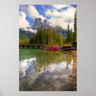 Póster Emerald Lake Canoes