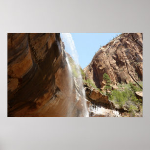 Póster Emerald Piscina Falls II do Parque Nacional do Zio