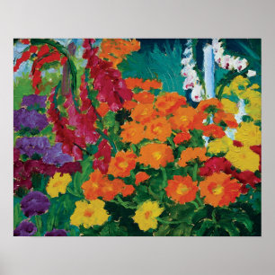 Póster Emil Nolde - jardim de belas artes das flores