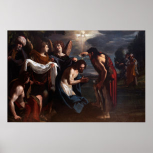 Poster Emilio Savonanzi - Batismo do Cristo - Circa 1630