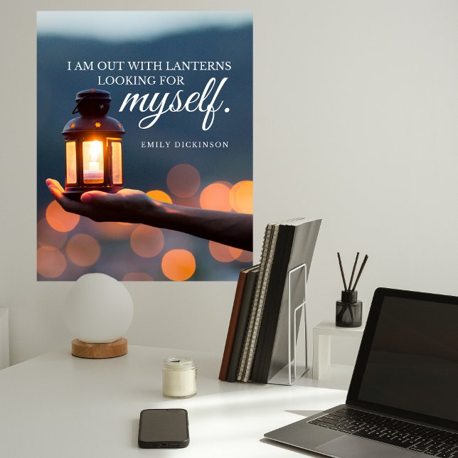 Póster Emily Dickinson Inspirational Quote Tipografia (Criador carregado)