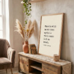 Poster Emily Dickinson Literary Author Quote Typewriter<br><div class="desc">This minimalist quote print brings a quiet,  thoughtful presence to your space. Featuring a timeless Emily Dickinson line in a classic typewriter-style font on a warm cream background,  it feels calm,  intentional,  and lived-in. Perfect for reading nooks,  offices,  bedrooms,  or anywhere you want words that slow you down.</div>