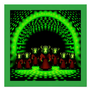 Póster Emissário da alienígena a caminho do portal