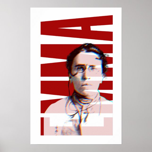 Poster EMMA Goldman, Feminista Anarquista História das Mu (Frente)