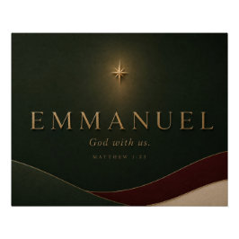 Póster EMMANUEL | Mateus 1:23 Cristão