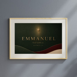Poster EMMANUEL | Mateus 1:23 Cristão