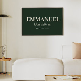 Poster EMMANUEL | Mateus 1:23 | Natal