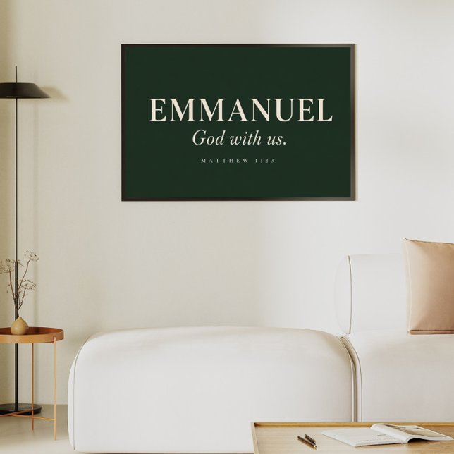 Poster EMMANUEL | Mateus 1:23 | Natal (Criador carregado)