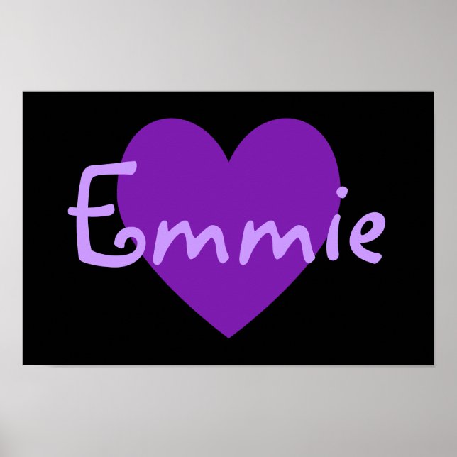 Poster Emmie em Roxo (Frente)