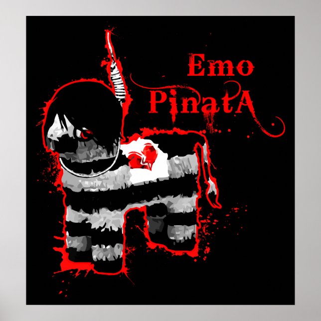 Póster emo pinata (Frente)