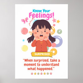 Poster Emoção das Crianças com Surpresa