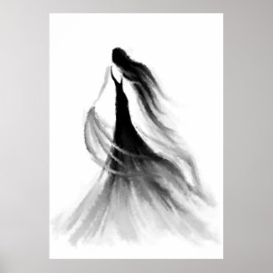 Poster Emoções femininas em funcionamento - Arte de des