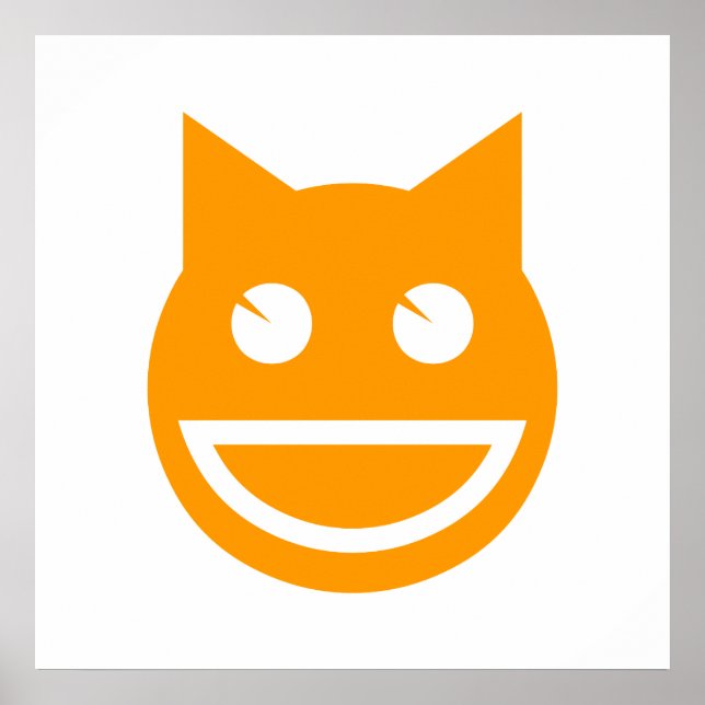 Póster Emoji Cat Sorridente (Frente)
