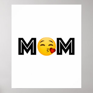 Poster Emoji Mãe Dia da Mãe Engraçado