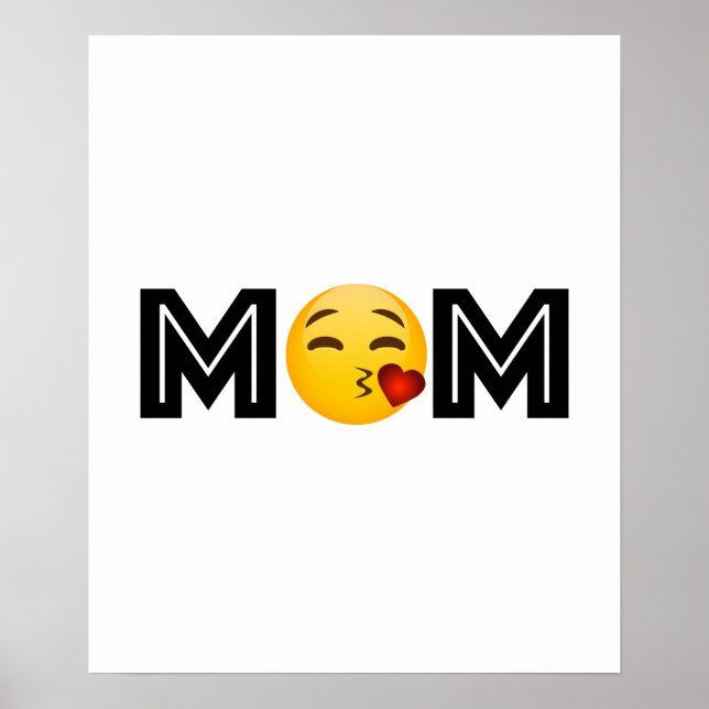 Poster Emoji Mãe Dia da Mãe Engraçado (Frente)