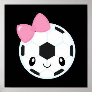 Poster Emoji Rapariga De Futebol