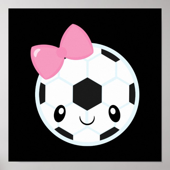 Poster Emoji Rapariga De Futebol (Frente)