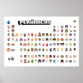 Poster Emojis Periódicos