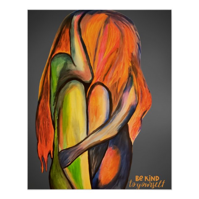 Póster Emotionales Be Kind yourself Design (Frente)