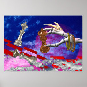 Póster Empate jogado pelas mãos inoperantes