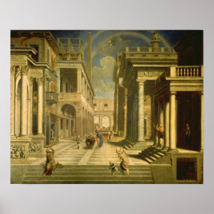 Póster Emperor Augustus and the Sibyl, 1535