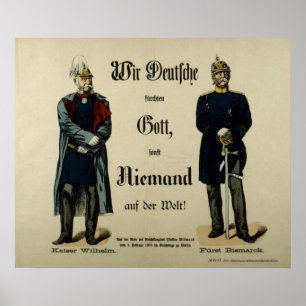 Póster Emperor Wilhelm I and Prince Bismarck