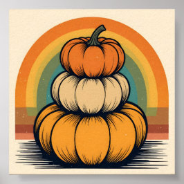 Poster Empilhado no outono