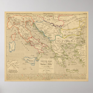 Poster Empire Grec et Royaume d'Italie 774 a 900