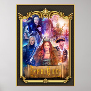 Poster Empire Queen: A Era Ouro da Moldura Dourada mágica