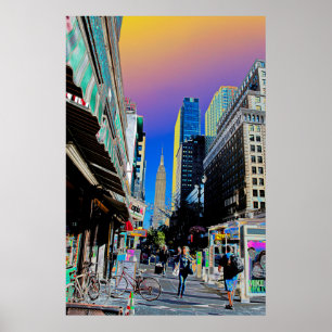 Poster Empire Sate Building, da 42ª Rua de Nova York