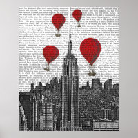 Empire State Building e Red Hot Air Balloons