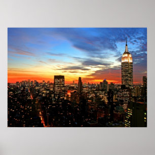 Póster Empire State Building/impressão de New York