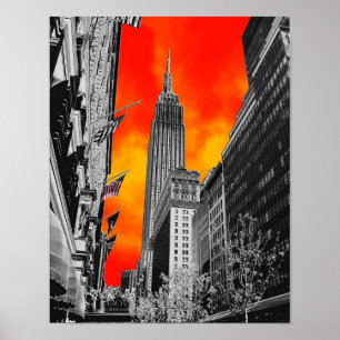 Póster Empire State Building, New York, NY
