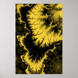 Poster emplumado ouro da estrela