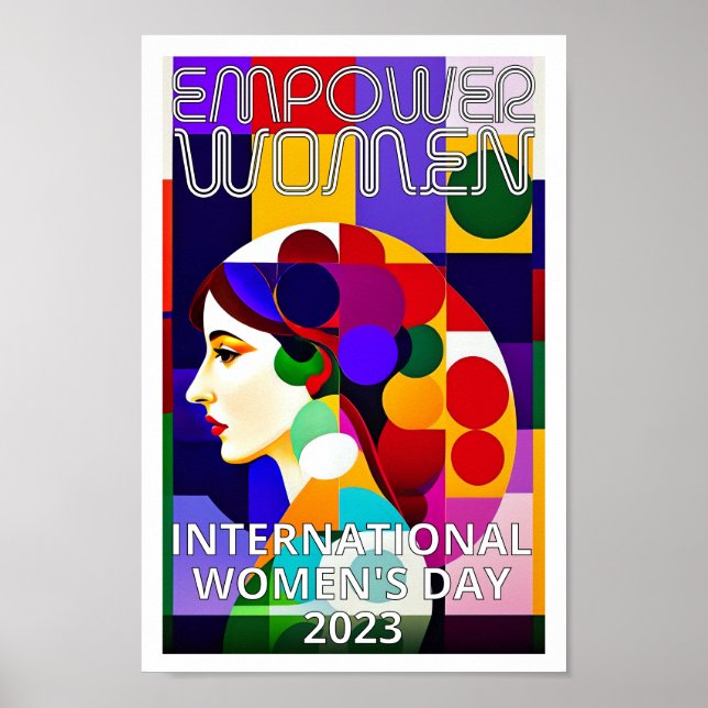 Poster Empoderamento das mulheres - Dia Internacional da  (Frente)