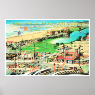 Póster Empower Playa del Rey - Fronteira De 2014 ¼ De Po