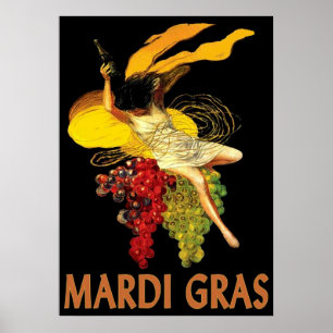Póster Empregada doméstica do carnaval com uvas