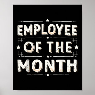 Poster Empregado Dos Camisas Do Mês Melhor Trabalhadora