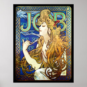 Poster Emprego de Alphonse Mucha
