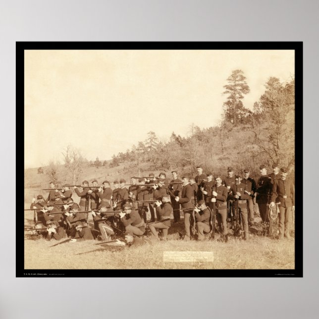 Poster Empresa C 3ª Infantaria dos EUA Aiming Armas SD 18 (Frente)