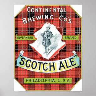 Póster Empresa de criação continental Scotch Ale