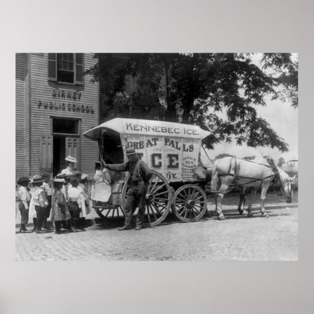 Póster Empresa de gelo excelente, anos 90 (Frente)