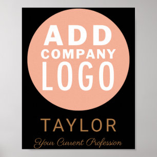 Poster Empresa de Logotipo Personalizado da Empresa Funci