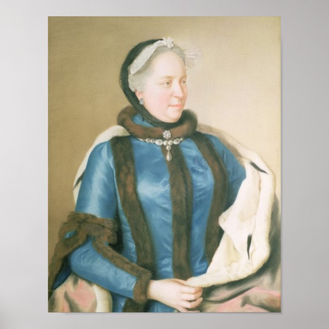 Póster Empress Maria Theresa, da Áustria, c.1770 (Frente)