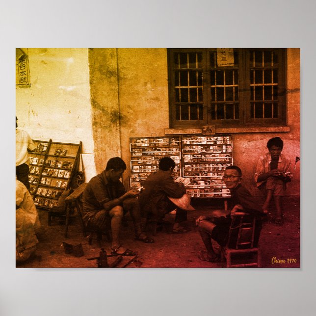 Poster Empréstimo de livros Changsha da China antiga (Frente)