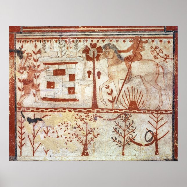 Póster Empurrada do Príncipe Troiano Troiano Troilus (Frente)