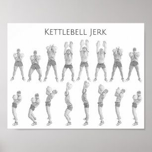 Póster Empurrão de Kettlebell