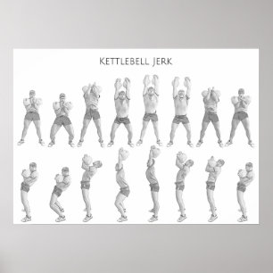 Poster Empurrão de Kettlebell