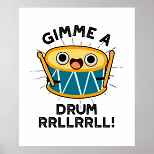 Poster Empurre Um Drummer Cortado RLLRRLL Drummer
